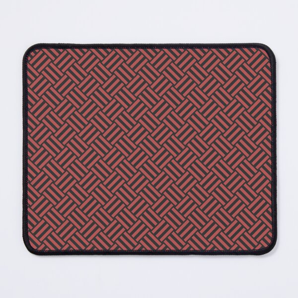 Item preview, Charcoal and Red basket weave designed and sold by pattern-archive.