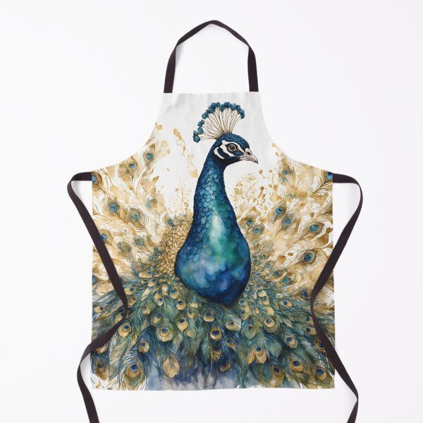 Item preview, Vibrant Peacock Watercolor Painting designed and sold by RawNaturePrints.