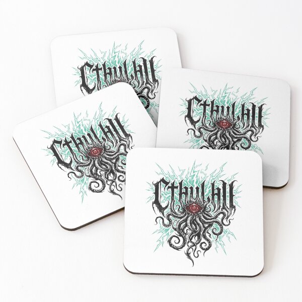 Item preview, Cthulhu Death Metal Font Red Eye Gothic Tentacles Lightning designed and sold by Fenay Designs.
