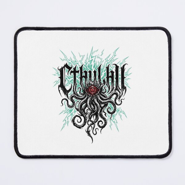 Item preview, Cthulhu Death Metal Font Red Eye Gothic Tentacles Lightning designed and sold by Fenay Designs.