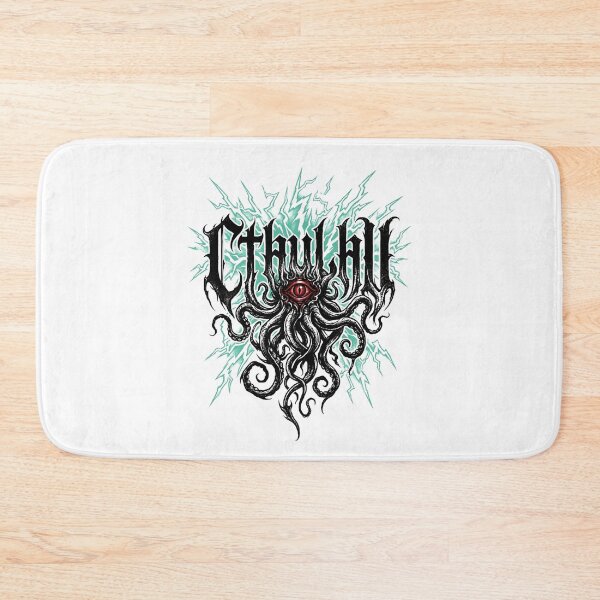 Item preview, Cthulhu Death Metal Font Red Eye Gothic Tentacles Lightning designed and sold by Fenay Designs.