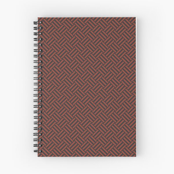 Item preview, Charcoal and Rust basket weave designed and sold by pattern-archive.