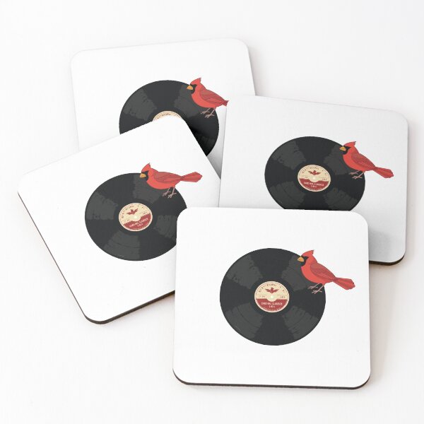 Item preview, Northern Cardinal Retro Vinyl Record Nostalgic Art designed and sold by Arc2020.