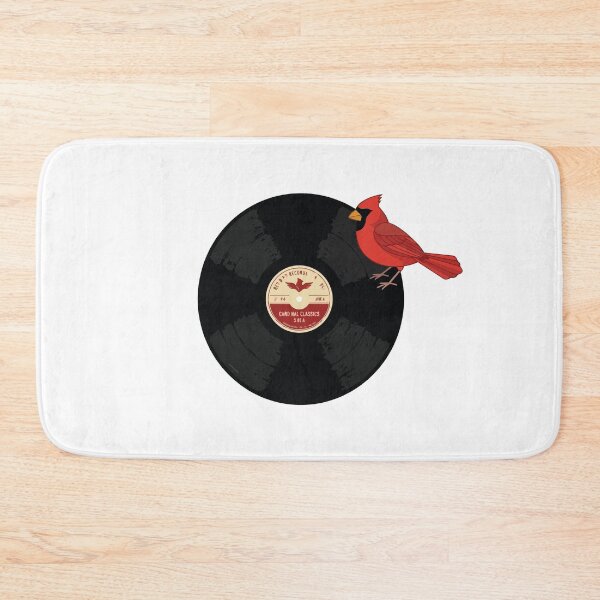 Item preview, Northern Cardinal Retro Vinyl Record Nostalgic Art designed and sold by ArcApparel2020.