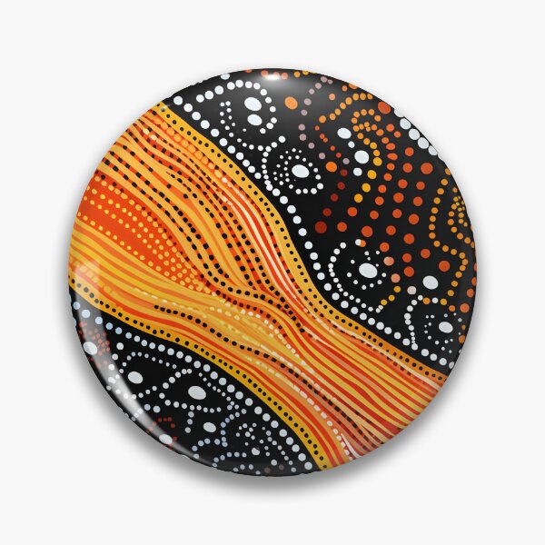 Item preview, Aboriginal Inspired Dot Art - The Beauty of Lichfield Hot Stream designed and sold by GrinGalore.
