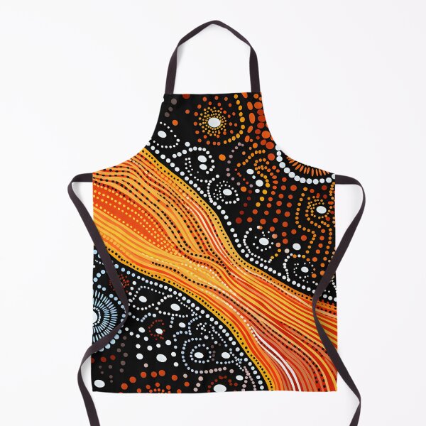Item preview, Aboriginal Inspired Dot Art - The Beauty of Lichfield Hot Stream designed and sold by GrinGalore.