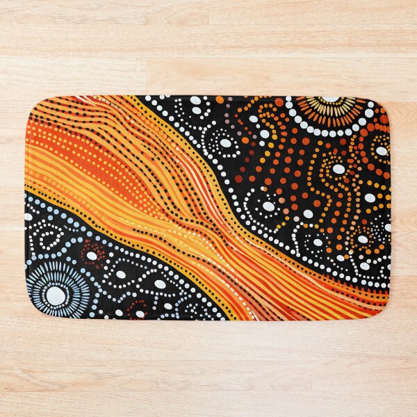 Item preview, Aboriginal Inspired Dot Art - The Beauty of Lichfield Hot Stream designed and sold by GrinGalore.