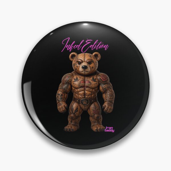 Item preview, Iron Teddy Inked – Tattooed Bear Warrior designed and sold by Woof-zil.