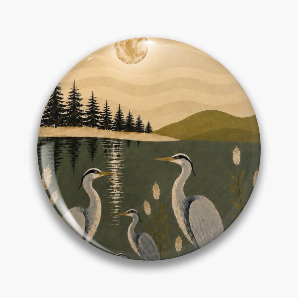 Item preview, Moonlit Herons designed and sold by MariaLouise-Art.