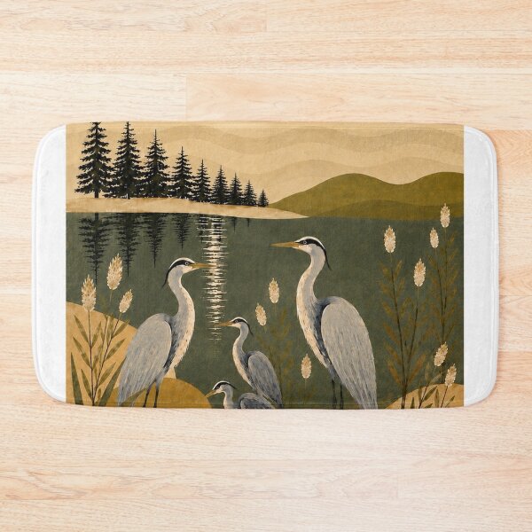 Item preview, Moonlit Herons designed and sold by MariaLouise-Art.