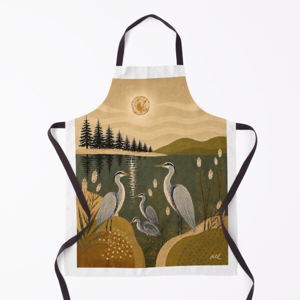 Item preview, Moonlit Herons designed and sold by MariaLouise-Art.