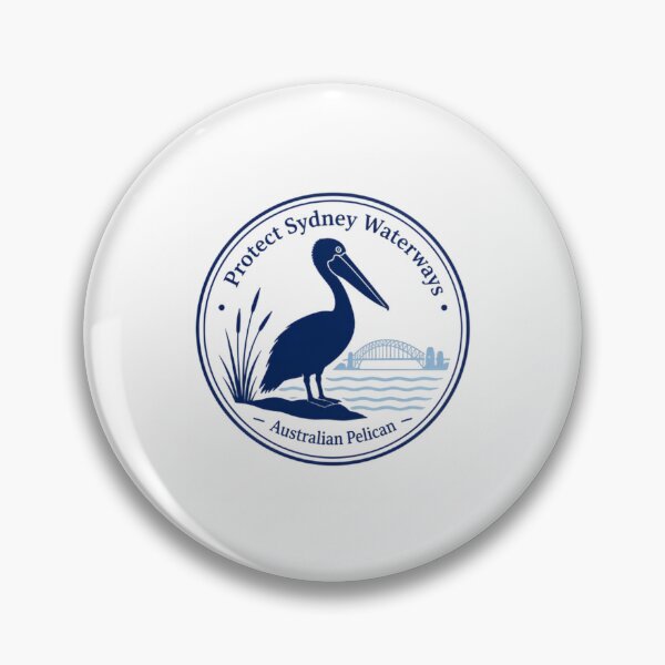 Item preview, Protect Sydney Waterways Australian Pelican Sydney Australia Conservation Wildlife designed and sold by Simsimah26Parks.