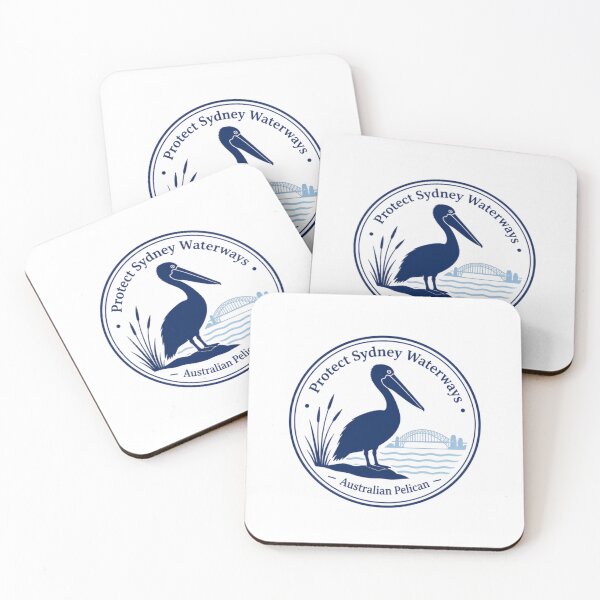 Item preview, Protect Sydney Waterways Australian Pelican Sydney Australia Conservation Wildlife designed and sold by Simsimah26Parks.