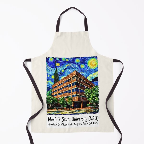 Item preview, Norfolk State University Harrison B Wilson Hall Post Impressionist Art designed and sold by EvergreenPark - Tee Studio.