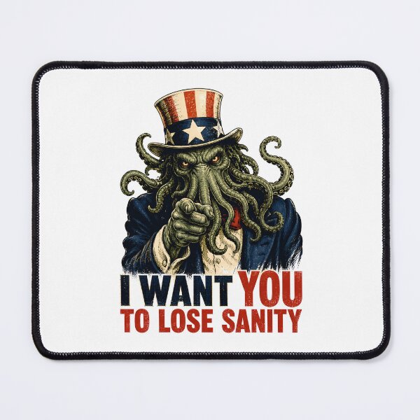 Item preview, Uncle Sam Cthulhu I Want You To Lose Sanity Parody designed and sold by Fenay Designs.