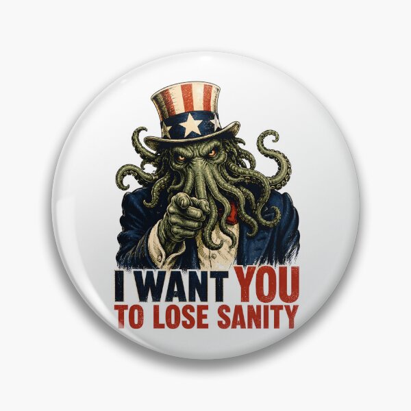 Item preview, Uncle Sam Cthulhu I Want You To Lose Sanity Parody designed and sold by Fenay Designs.