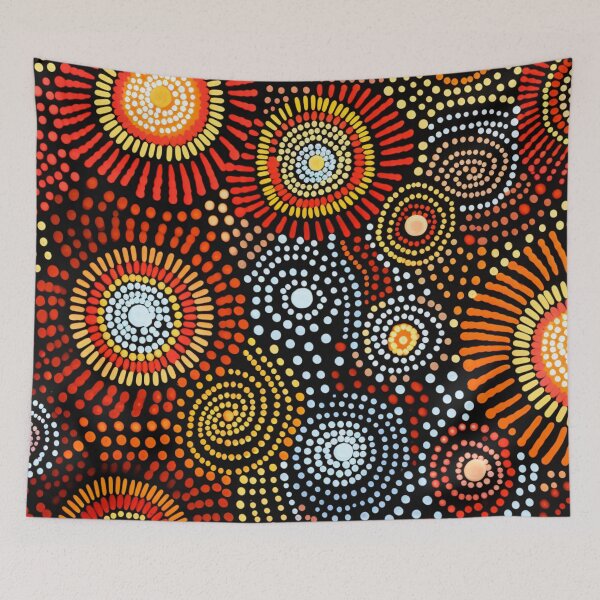 Item preview, Aboriginal Inspired Dot Art - Floral Litchfield National Park Pattern designed and sold by GrinGalore.