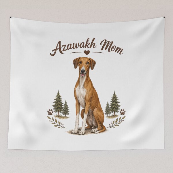 Item preview, Azawakh Mom Cute Azawakh Dog Lover Vintage Watercolor Design designed and sold by FurAndFlaireg.