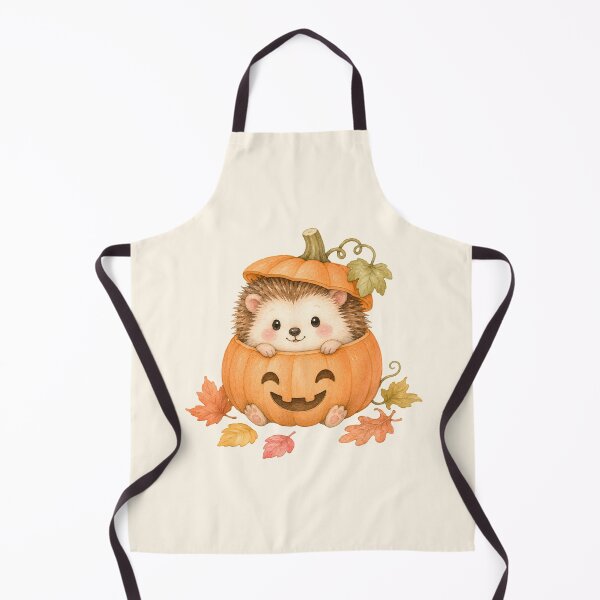 Item preview, Cute Hedgehog in Jack-o'-Lantern Pumpkin | Kawaii Autumn Watercolor Halloween designed and sold by looplandger.