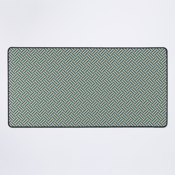 Item preview, Beige and Teal basket weave designed and sold by pattern-archive.