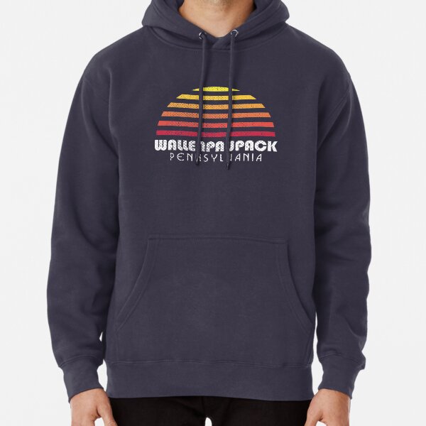 Lake Wallenpaupack - Retro Vintage Style Sunset Pullover Hoodie