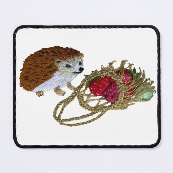 Item preview, Curious Hedgehog Embroidery hand embroidery designed and sold by Alsa-handembroidery.