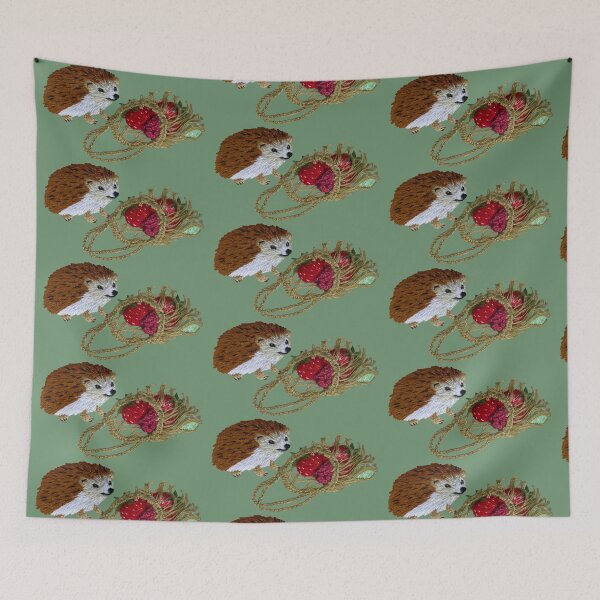 Item preview, Curious Hedgehog Embroidery hand embroidery designed and sold by Alsa.handembroidery.