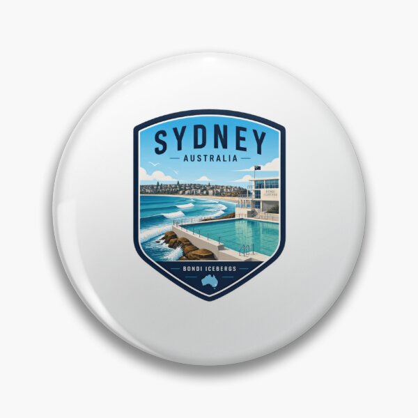 Item preview, Sydney Australia Bondi Icebergs Travel Destination Landmark Souvenir designed and sold by Simsimah26Parks.