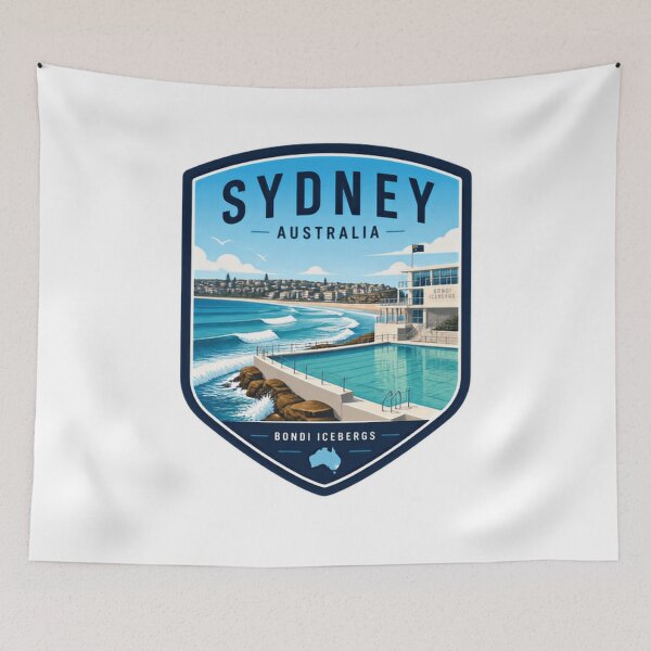 Item preview, Sydney Australia Bondi Icebergs Travel Destination Landmark Souvenir designed and sold by Simsimah26Parks.