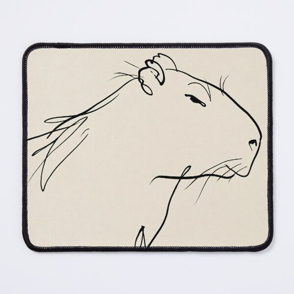 Item preview, Minimalist Capybara Sketch designed and sold by lautir.