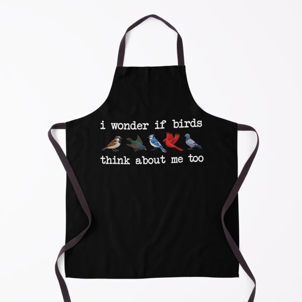 Item preview, I Wonder If Birds Think About Me Too, Funny Bird Watching designed and sold by CloudyPress.