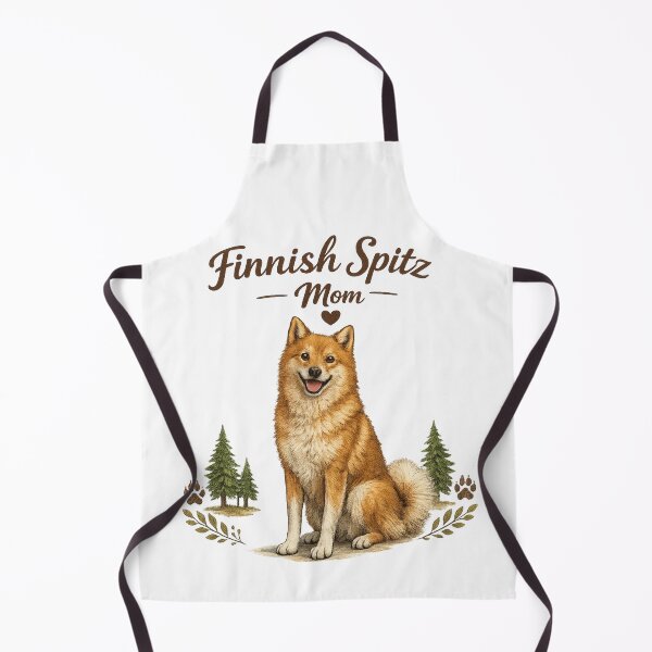 Item preview, Finnish Spitz Mom Cute Finnish Spitz Dog Lover Vintage Watercolor Design designed and sold by FurAndFlaireg.
