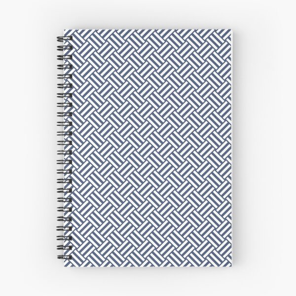 Item preview, Blue and White basket weave designed and sold by pattern-archive.