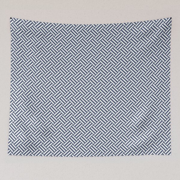 Item preview, Blue and White basket weave designed and sold by pattern-archive.