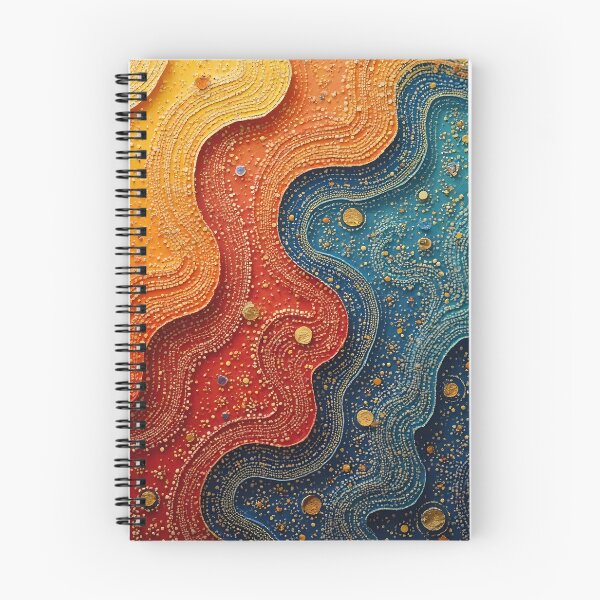 Item preview, Aboriginal Inspired Dot Art - The Serenity Of Lava And Ocean Layers designed and sold by GrinGalore.