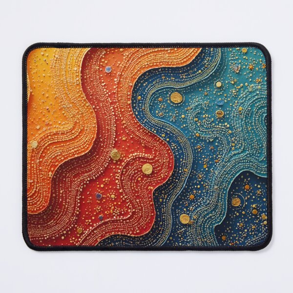 Item preview, Aboriginal Inspired Dot Art - The Serenity Of Lava And Ocean Layers designed and sold by GrinGalore.
