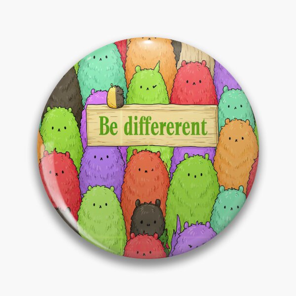 Item preview, Bright Fuzzy Blob Be Different Art designed and sold by Piotrek0001.