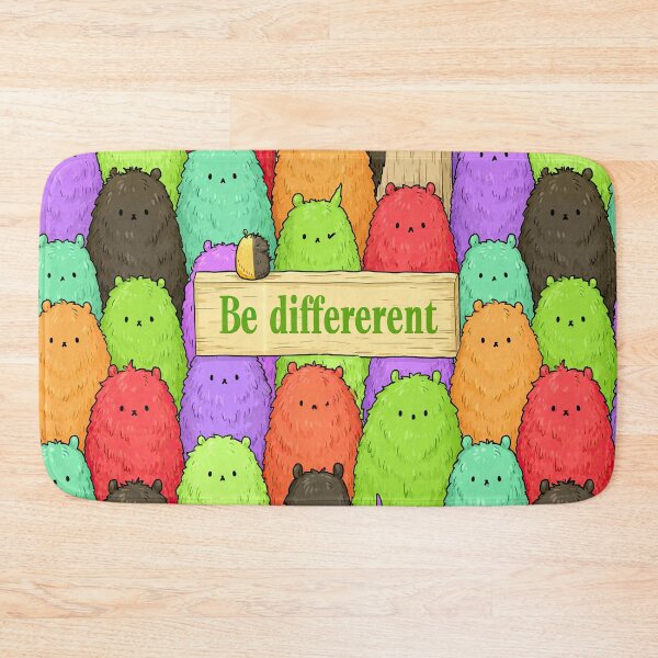 Item preview, Bright Fuzzy Blob Be Different Art designed and sold by Piotrek0001.