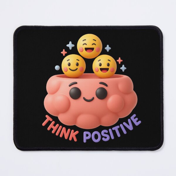 Item preview, Think Positive Cute 3D Brain Emoji Sticker designed and sold by thazinart.
