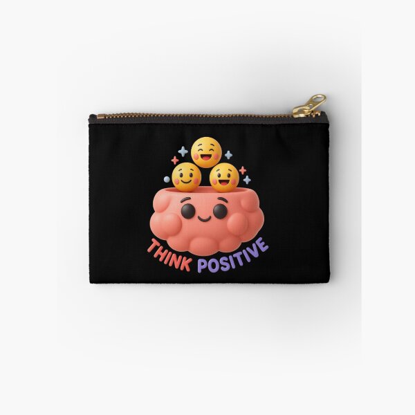 Item preview, Think Positive Cute 3D Brain Emoji Sticker designed and sold by thazinart.