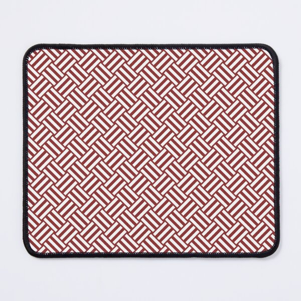 Item preview, Brick Red and White basket weave designed and sold by pattern-archive.