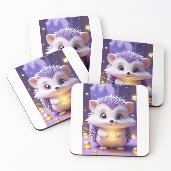 Item preview, Digital Art - Cartoon-Style Hedgehog, Softness and Enchantment designed and sold by DoodyPets.