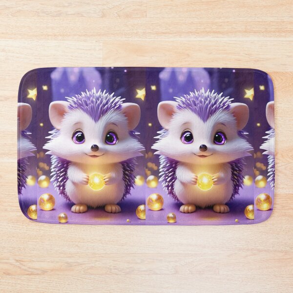 Item preview, Digital Art - Cartoon-Style Hedgehog, Softness and Enchantment designed and sold by DoodyPets.