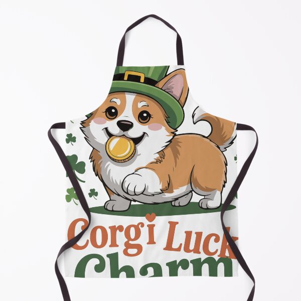 Item preview, Corgi Luck charm - st patricks day designed and sold by BobaTeeStore.