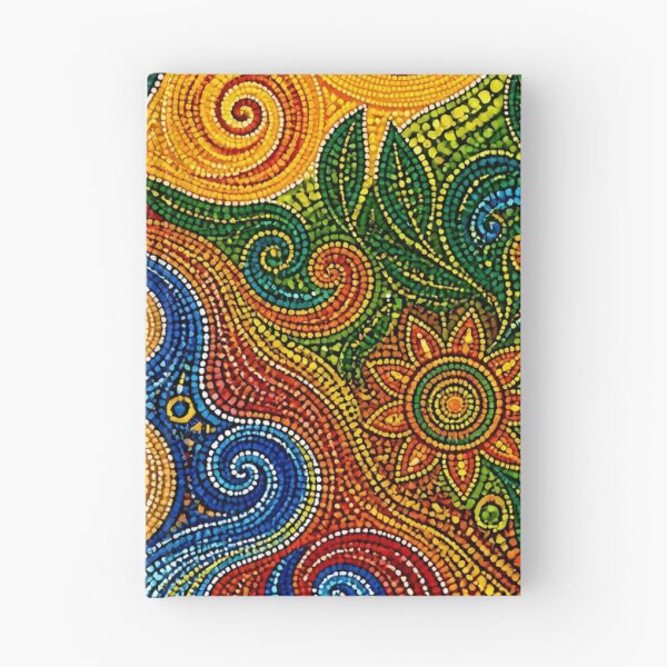 Item preview, Aboriginal Inspired Dot Art - Summer Sunny Floral River Pattern designed and sold by GrinGalore.