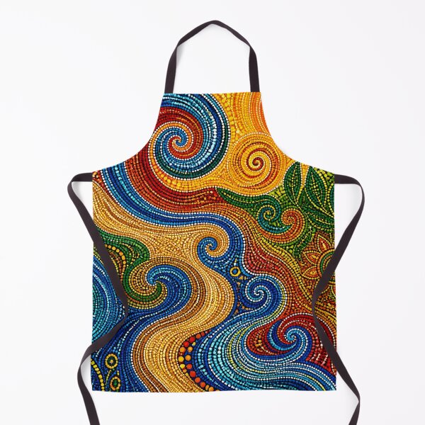 Item preview, Aboriginal Inspired Dot Art - Summer Sunny Floral River Pattern designed and sold by GrinGalore.