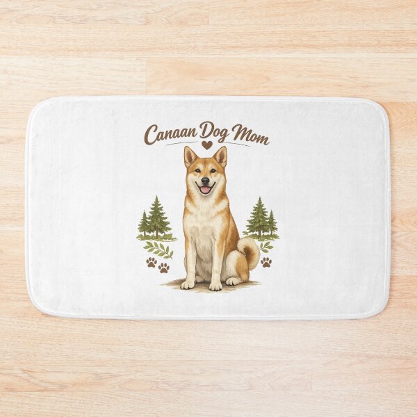 Item preview, Canaan Dog Mom Cute Canaan Dog Lover Vintage Watercolor Design designed and sold by FurAndFlaireg.