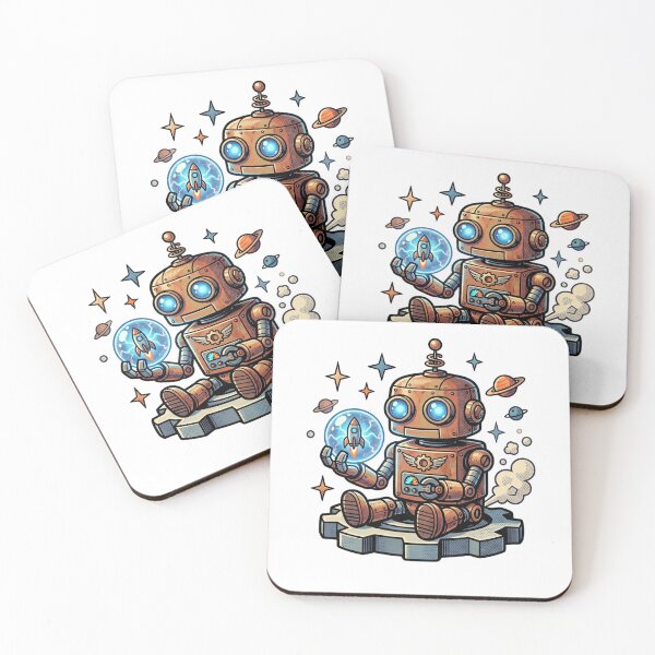Item preview, Retro Robot – Vintage Sci-Fi Robot Design designed and sold by StoneByTheMoon.