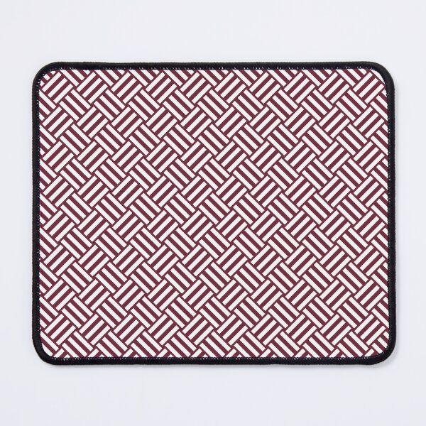 Item preview, Burgundy and White basket weave designed and sold by pattern-archive.