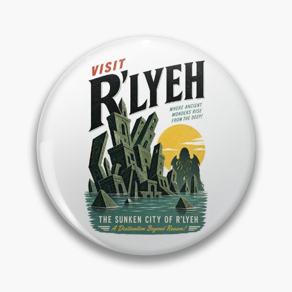 Item preview, Visit Rlyeh Sunken City Ancient Wonders Destination Beyond Reason designed and sold by Fenay Designs.